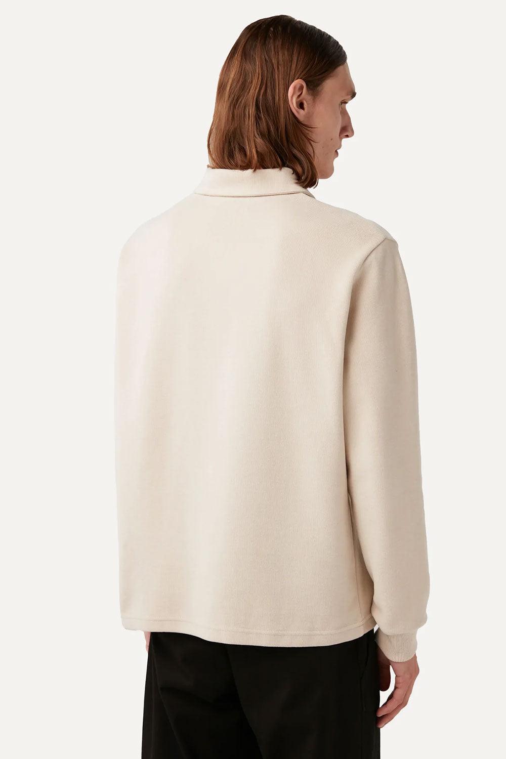 WWF Market-Fil Polo Yaka Sweatshirt - Parşömen Bej-Sweatshirts & Hoodies-8-roqelvaxirum.shop