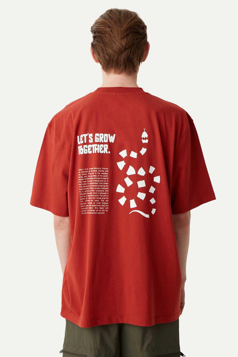 WWF Market-Grow Oversize T-Shirt - Koyu Oranj-T-Shirts-2-roqelvaxirum.shop