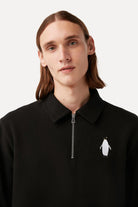 WWF Market-İmparator Penguen Polo Yaka Sweatshirt - Siyah-Sweatshirts & Hoodies-5-roqelvaxirum.shop