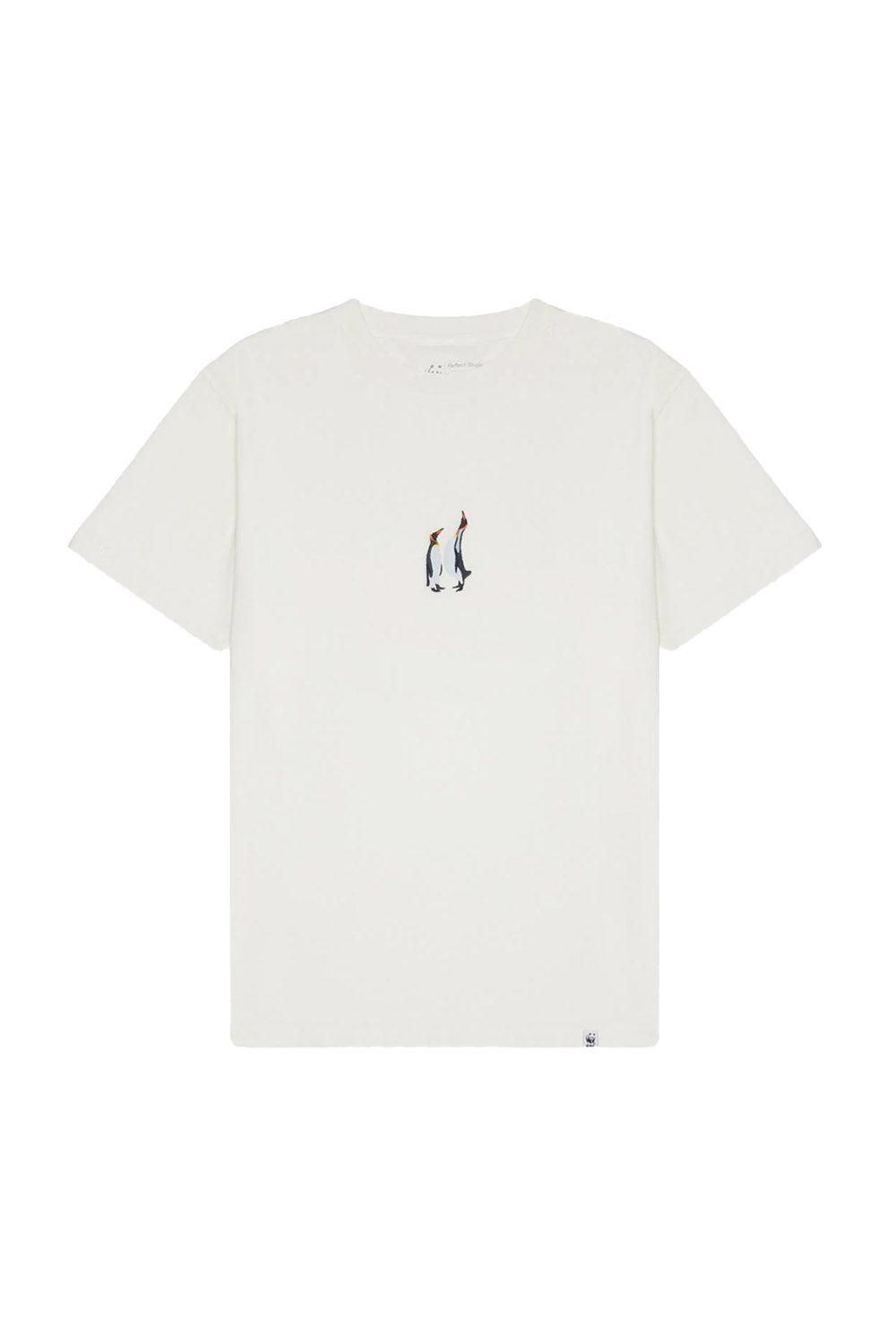 WWF Market-İmparator Penguen T-shirt - Ekru-T-Shirts-1-roqelvaxirum.shop