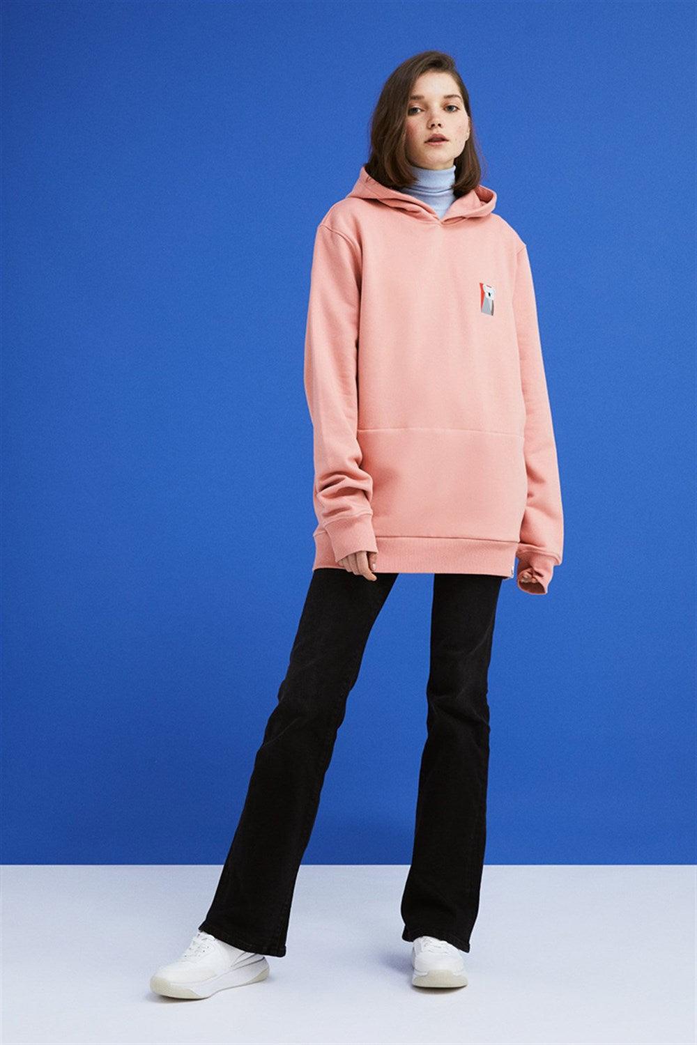 WWF Market-Koala Kanguru Hoodie - Pembe-Sweatshirts & Hoodies-2-roqelvaxirum.shop