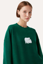 WWF Market-Kutup Ayıları Sweatshirt - Koyu Yeşil-Sweatshirts & Hoodies-5-roqelvaxirum.shop