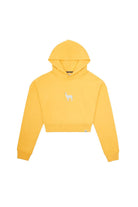 WWF Market-Lama Crop Hoodie - Yellow-Sweatshirts & Hoodies-1-roqelvaxirum.shop