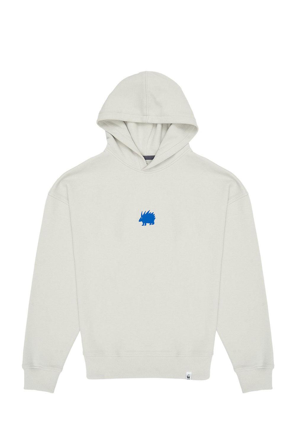 WWF Market-Lar Oklu Kirpi Hoodie - Gri-Sweatshirts & Hoodies-1-roqelvaxirum.shop
