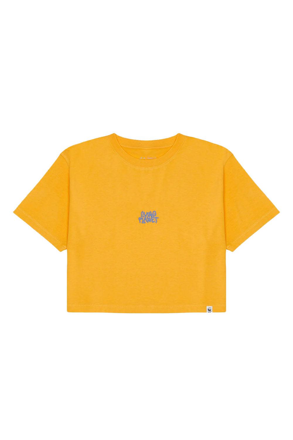 WWF Market-Living Planet Crop T-shirt - Turuncu-T-Shirts-1-roqelvaxirum.shop