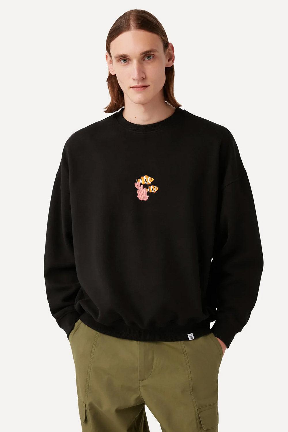 WWF Market-Palyaço Balığı Sweatshirt - Siyah-Sweatshirts & Hoodies-3-roqelvaxirum.shop