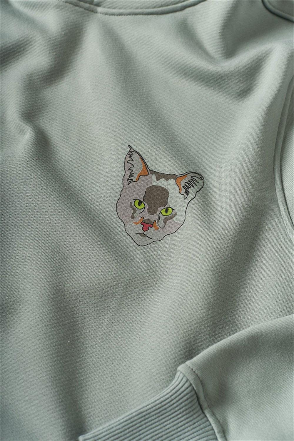 WWF Market-Saz Kedisi Hoodie - Gri-Sweatshirts & Hoodies-6-roqelvaxirum.shop