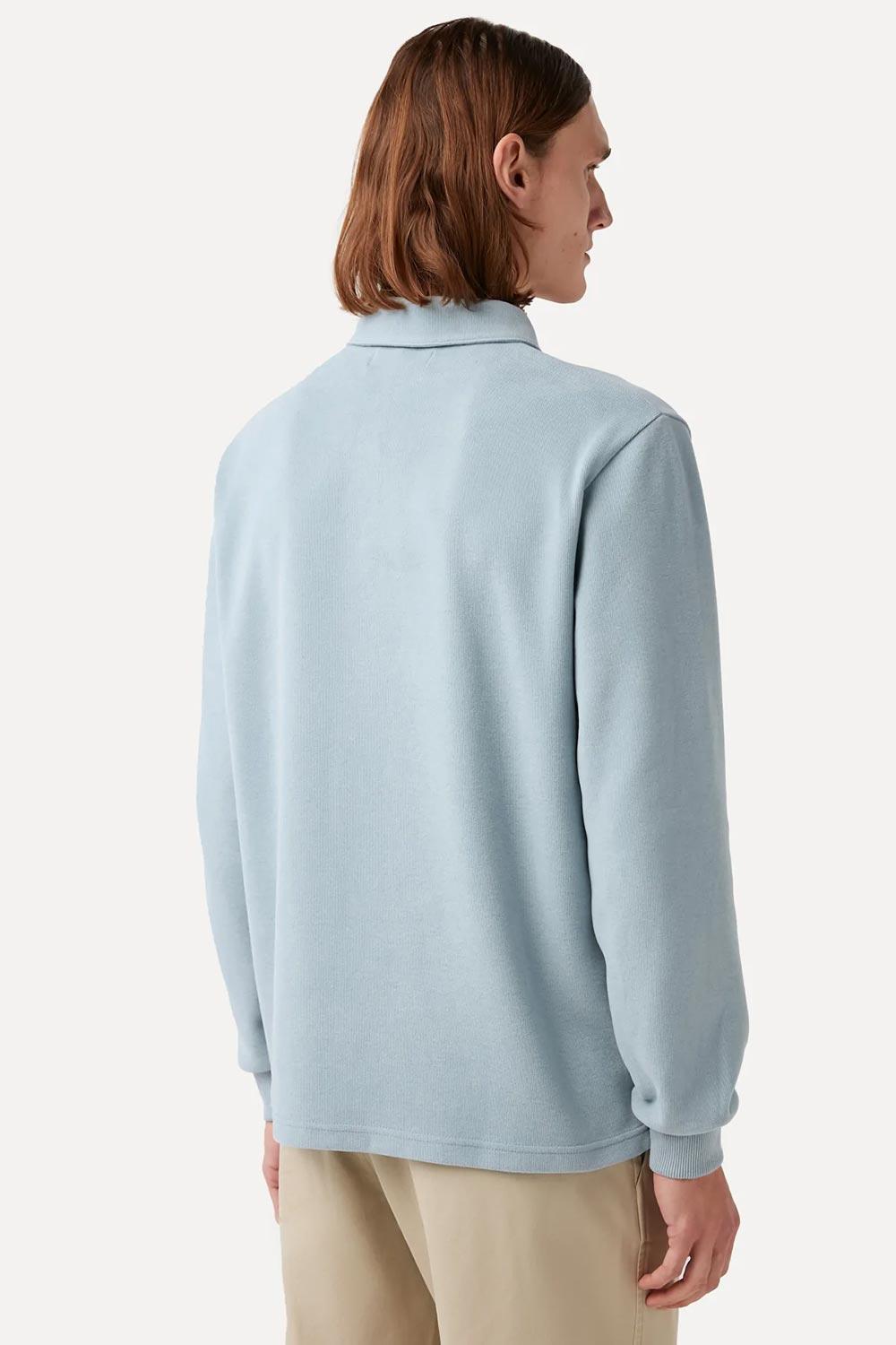WWF Market-Turna Kuşu Polo Yaka Sweatshirt - Mavi-Sweatshirts & Hoodies-6-roqelvaxirum.shop
