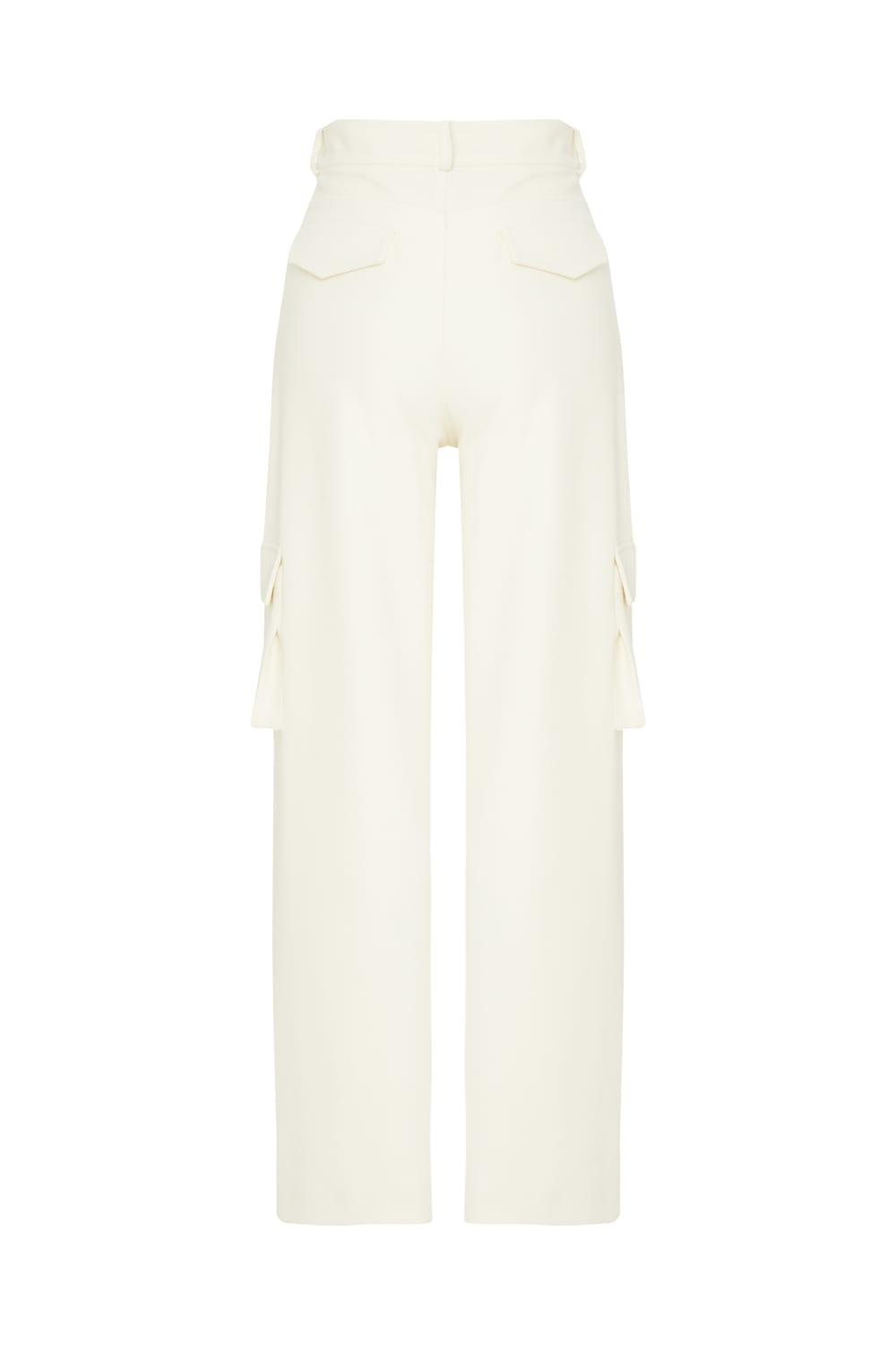 Wabi Sabi-Comodita Ekru Kaşmir Pantolon-Pantolon-2-roqelvaxirum.shop
