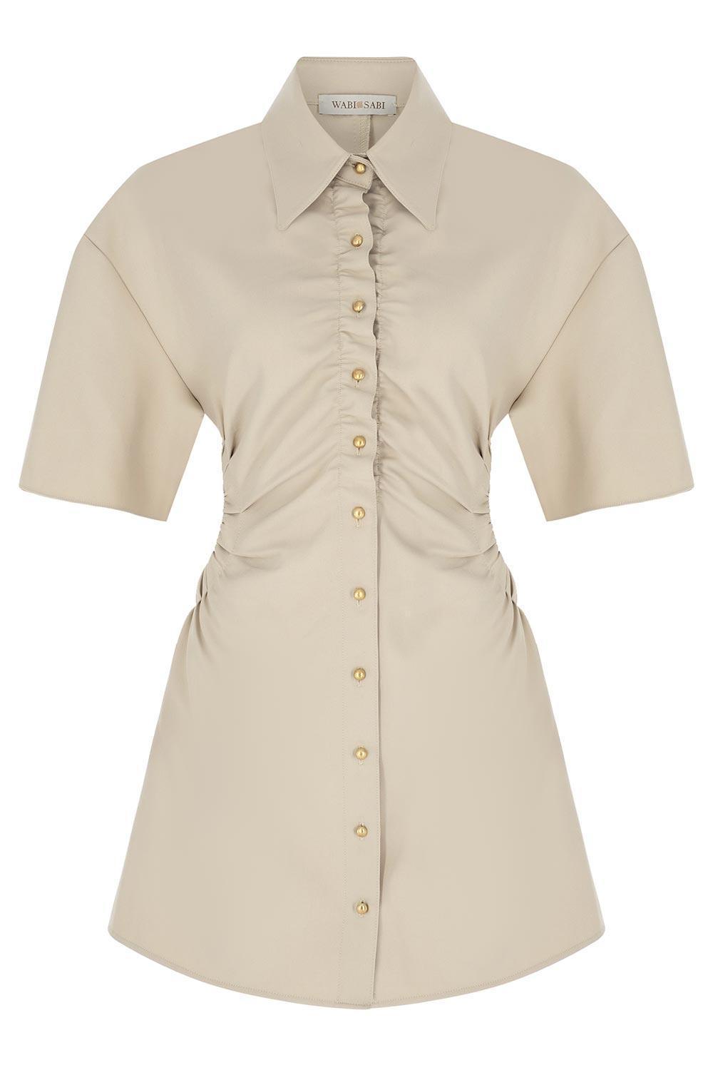 Wabi Sabi-Dorato Bej Elbise-Elbise-1-roqelvaxirum.shop