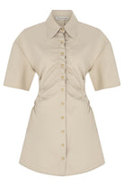 Wabi Sabi-Dorato Bej Elbise-Elbise-1-roqelvaxirum.shop