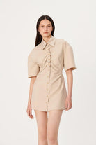 Wabi Sabi-Dorato Bej Elbise-Elbise-3-roqelvaxirum.shop