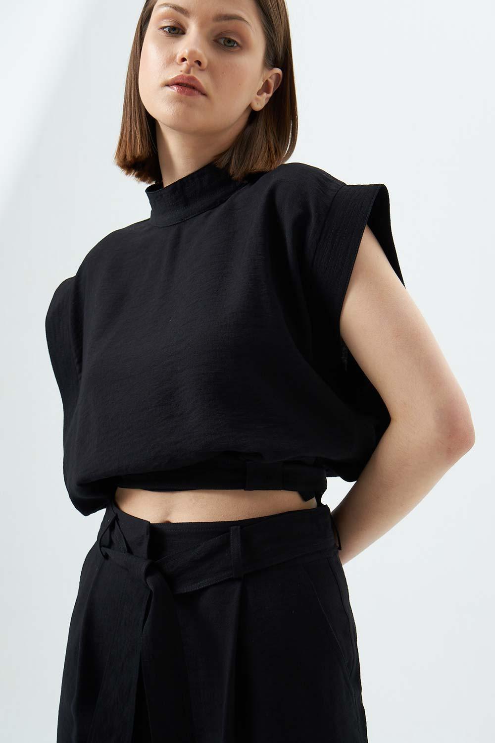 Wabi Sabi-Tyra Top Siyah-Top-2-roqelvaxirum.shop
