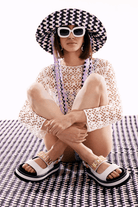 Wayt-Sonic Adventure Geometrik Desenli Çift Taraflı Kova Şapka-Bucket Hat-3-roqelvaxirum.shop