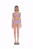 Wayt-Sonic Adventure Geometrik Desenli Yüksek Bel Lila Bikini Altı-Bikini & Mayo-4-roqelvaxirum.shop