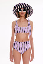 Wayt-Sonic Adventure Geometrik Desenli Yüksek Bel Lila Bikini Altı-Bikini & Mayo-9-roqelvaxirum.shop
