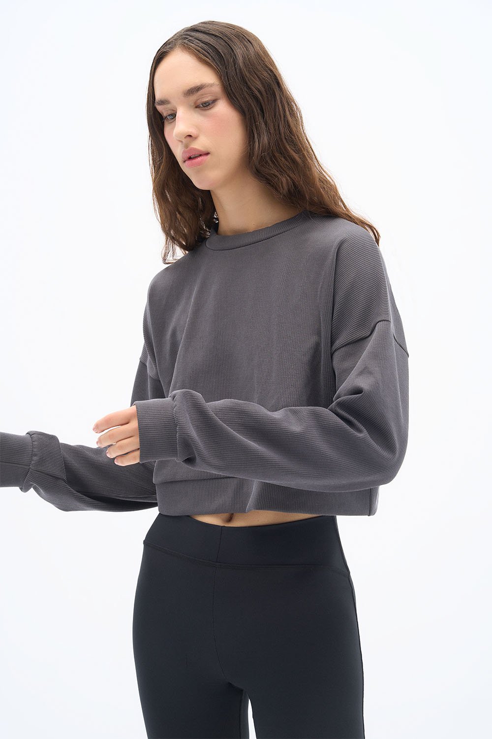 Wear Three Points-Antrasit Flow Sweatshirt-Sweatshirts & Hoodies-3-roqelvaxirum.shop