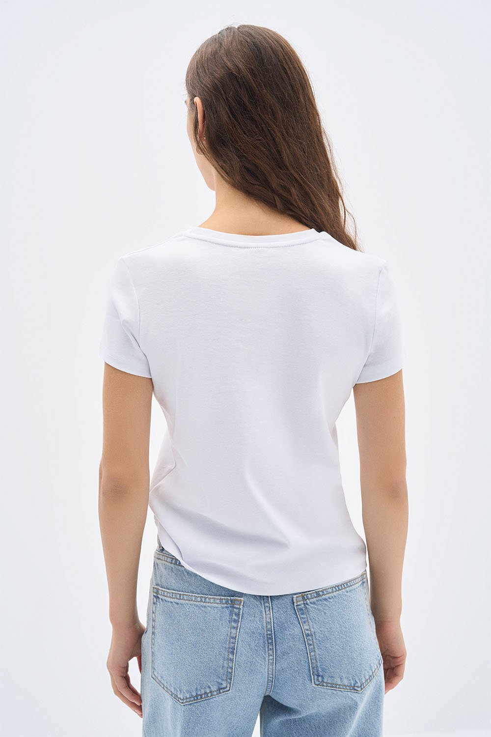 Wear Three Points-White Ribana T-shirt-T-Shirts-4-roqelvaxirum.shop