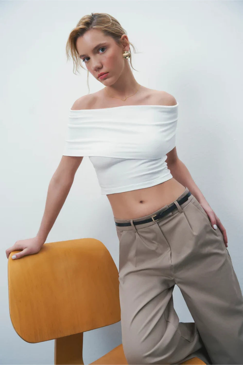 Wear Three Points-Whi̇te Swan Top-Top-2-roqelvaxirum.shop