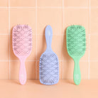 Wet Brush Go Green Paddle Detangler Kalın Telli Saçlar İçin Geniş Saç Fırçası Yeşil