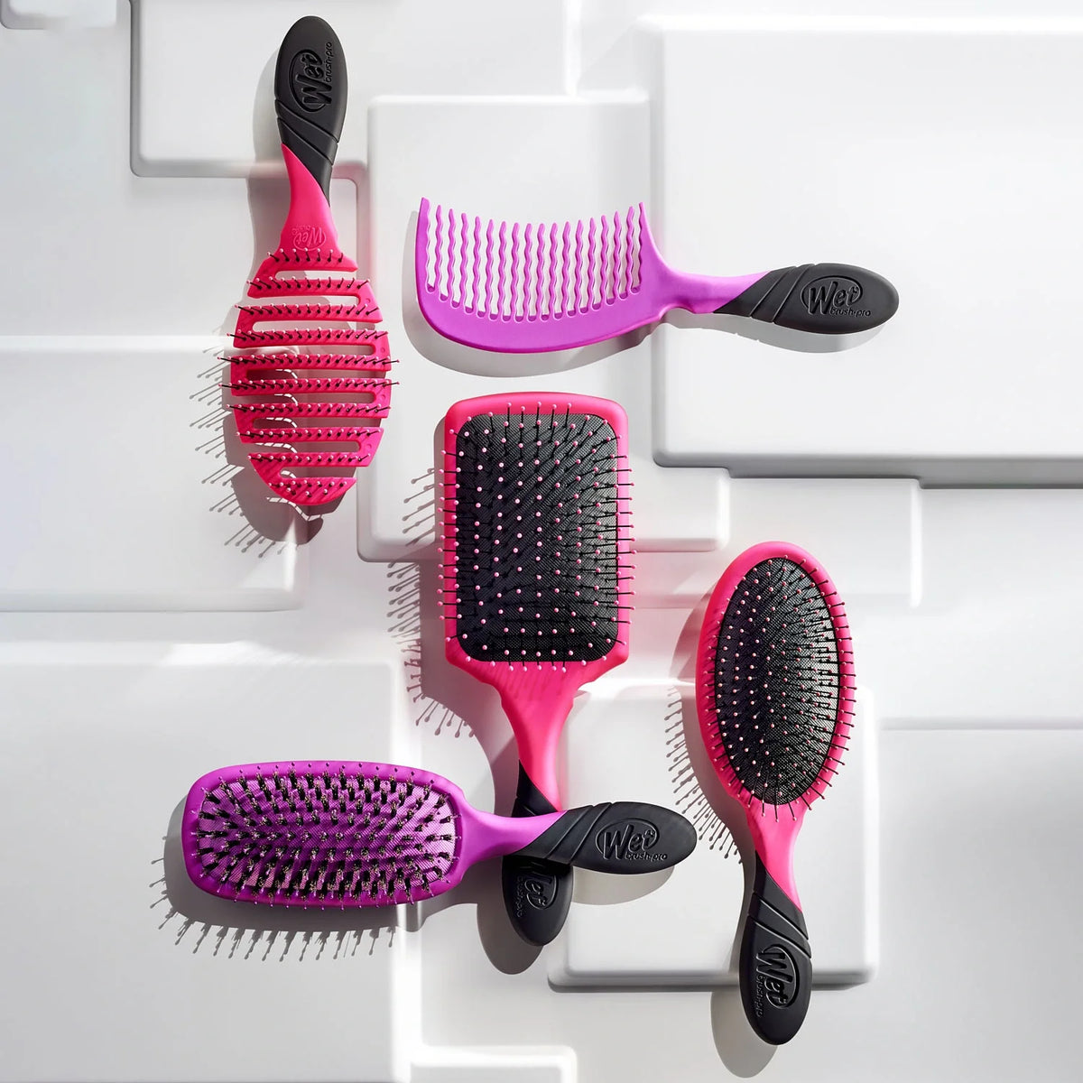 Wet Brush Pro Paddle Detangler Dolaşık Açıcı Geniş Saç Fırçası Siyah
