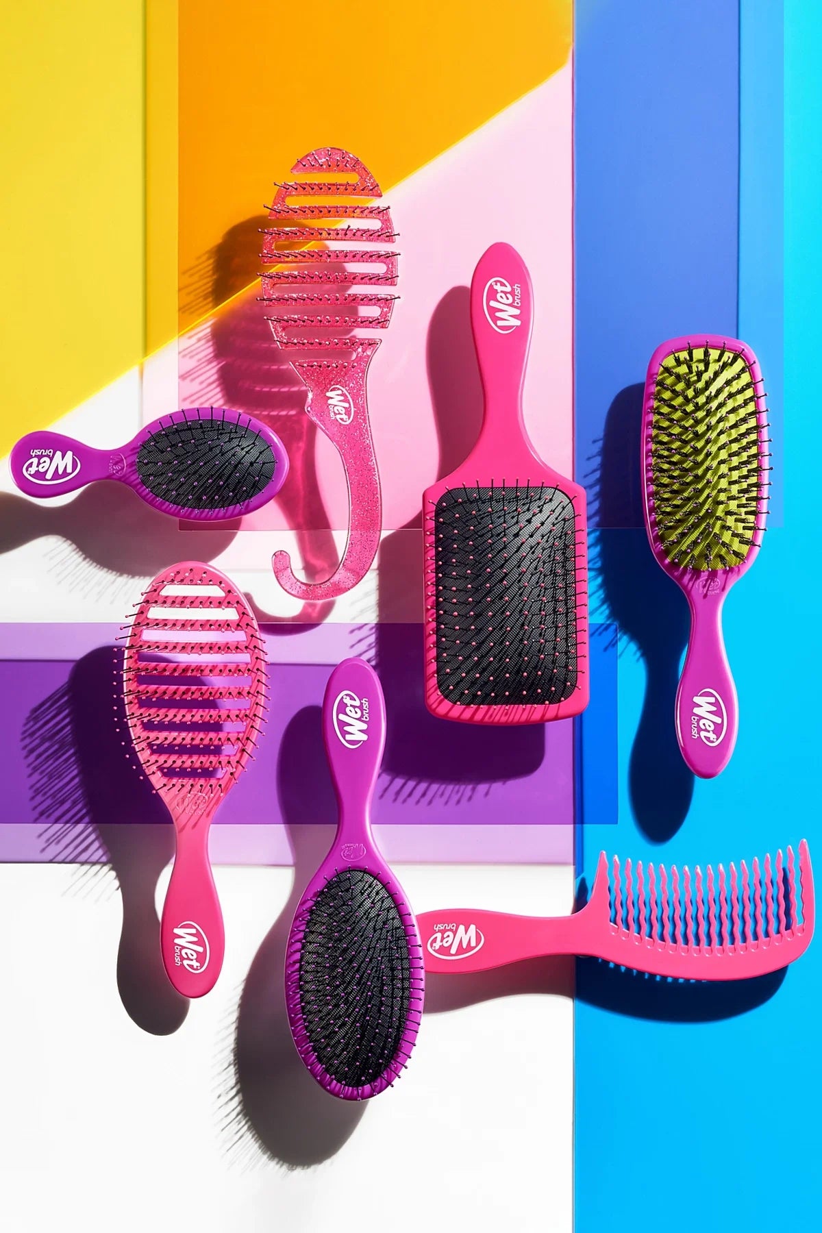 Wet Brush Shine Enhancer Saç Fırçası Mor