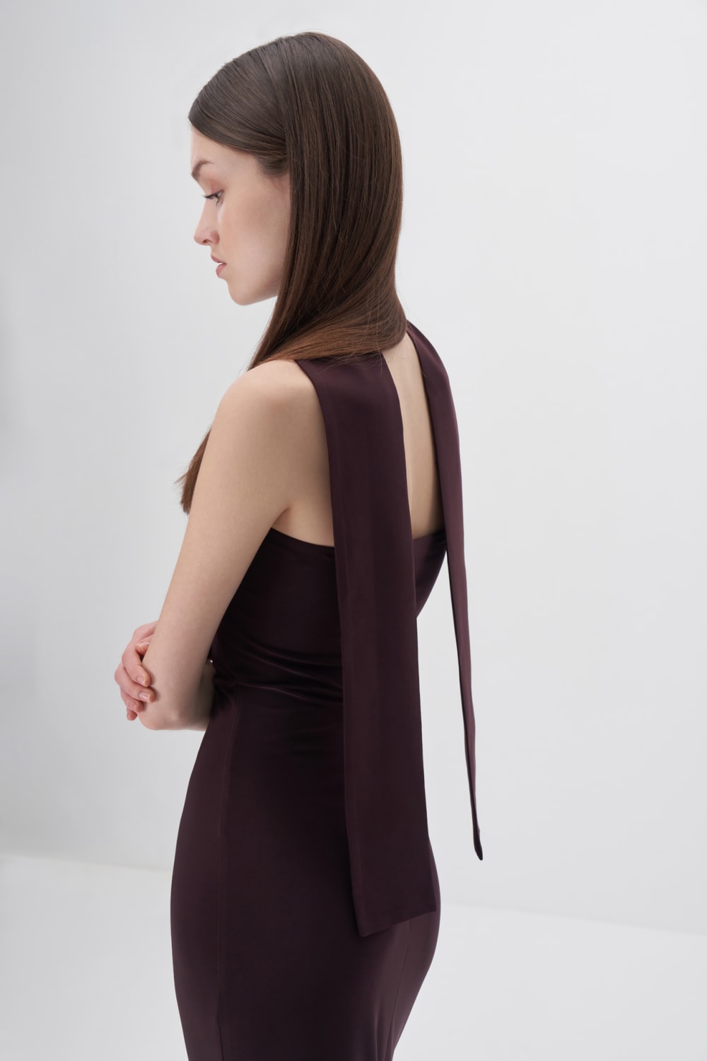 Wingcott-Şal Detaylı Strech Maxi Elbise-Elbise-8-roqelvaxirum.shop