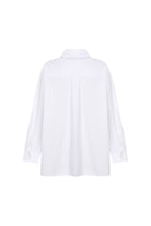 Wingcott-Taş İşlemeli Beyaz Oversize Gömlek-Gömlek-2-roqelvaxirum.shop