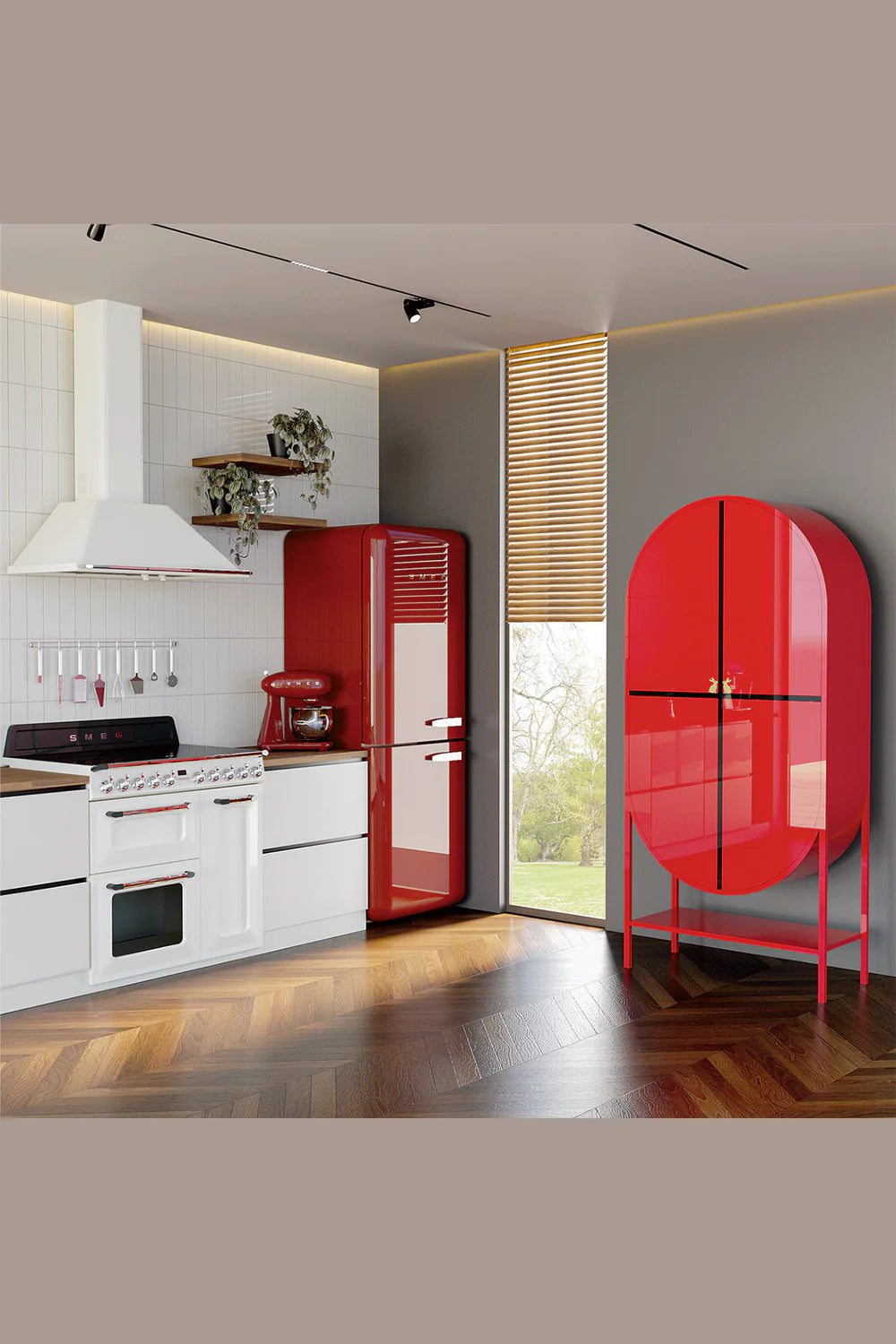 Wonderland Design Atelier-Kırmızı Siyah Lake İçki Dolabı-İçki Dolabı-4-roqelvaxirum.shop