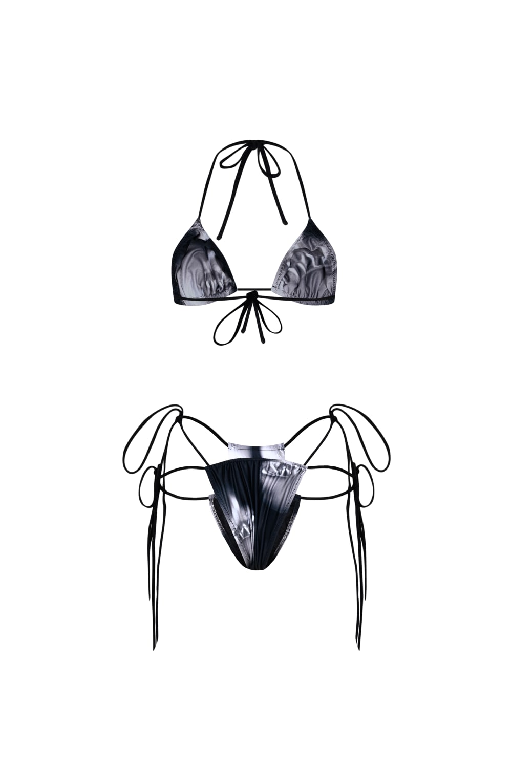 Wuen İstanbul-Wuen Black Silver Bikini Set-Bikini & Mayo-2-roqelvaxirum.shop