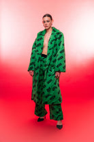 Wuen İstanbul-Wuen Green Long Fur Coat-Kaban-1-roqelvaxirum.shop