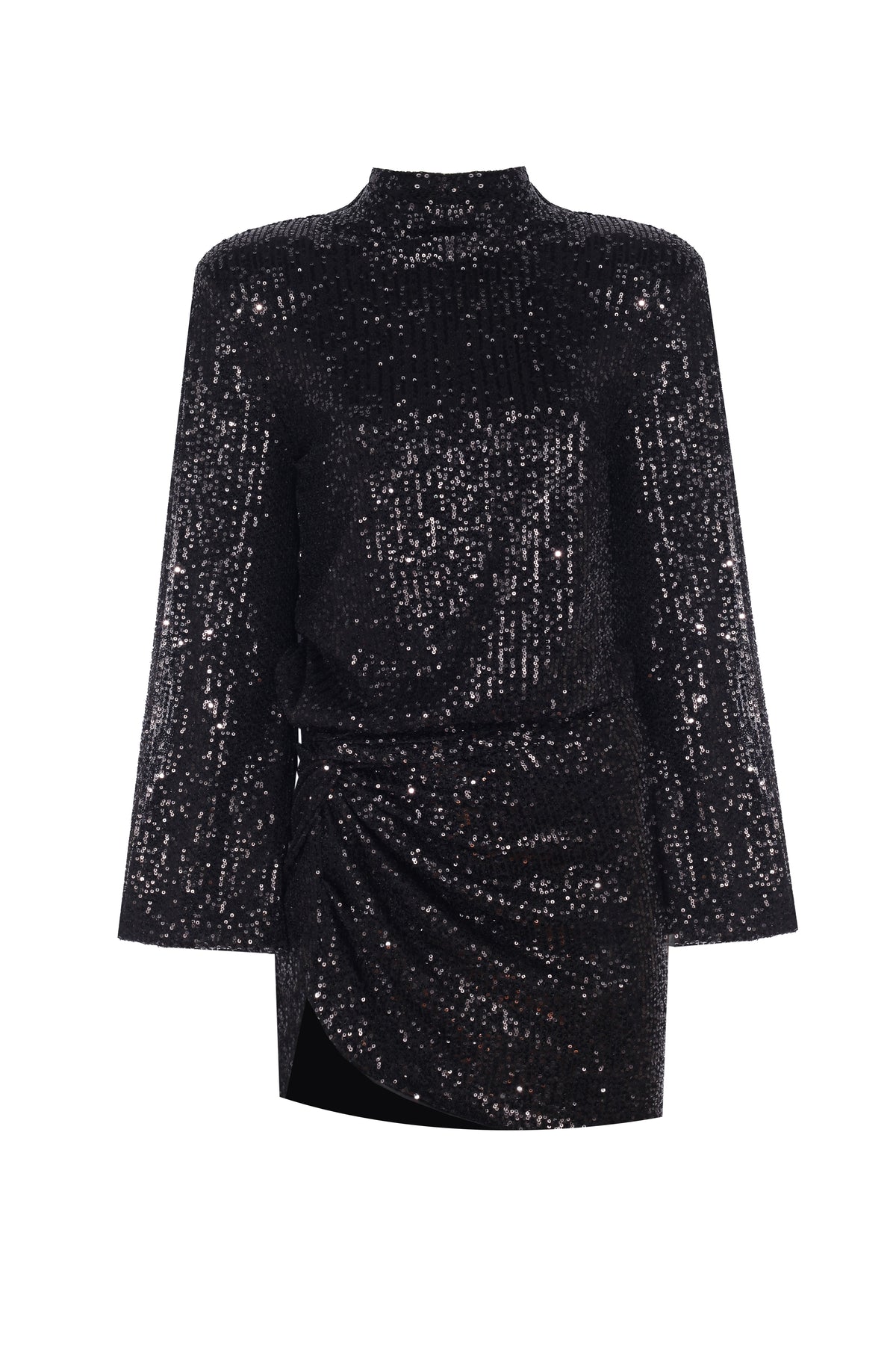 Yasemin Karagülle-Rowena Dress Black Sequined-Elbise-1-roqelvaxirum.shop