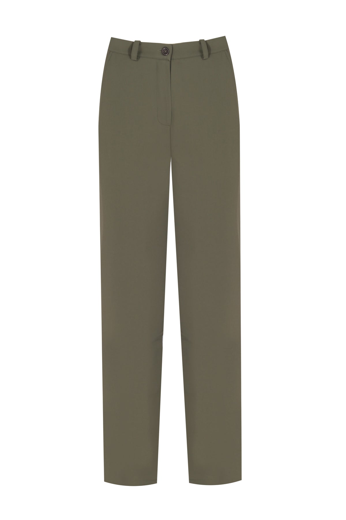 Yasemin Karagülle-Tracy Pants Khaki-Kumaş Pantolon-1-roqelvaxirum.shop