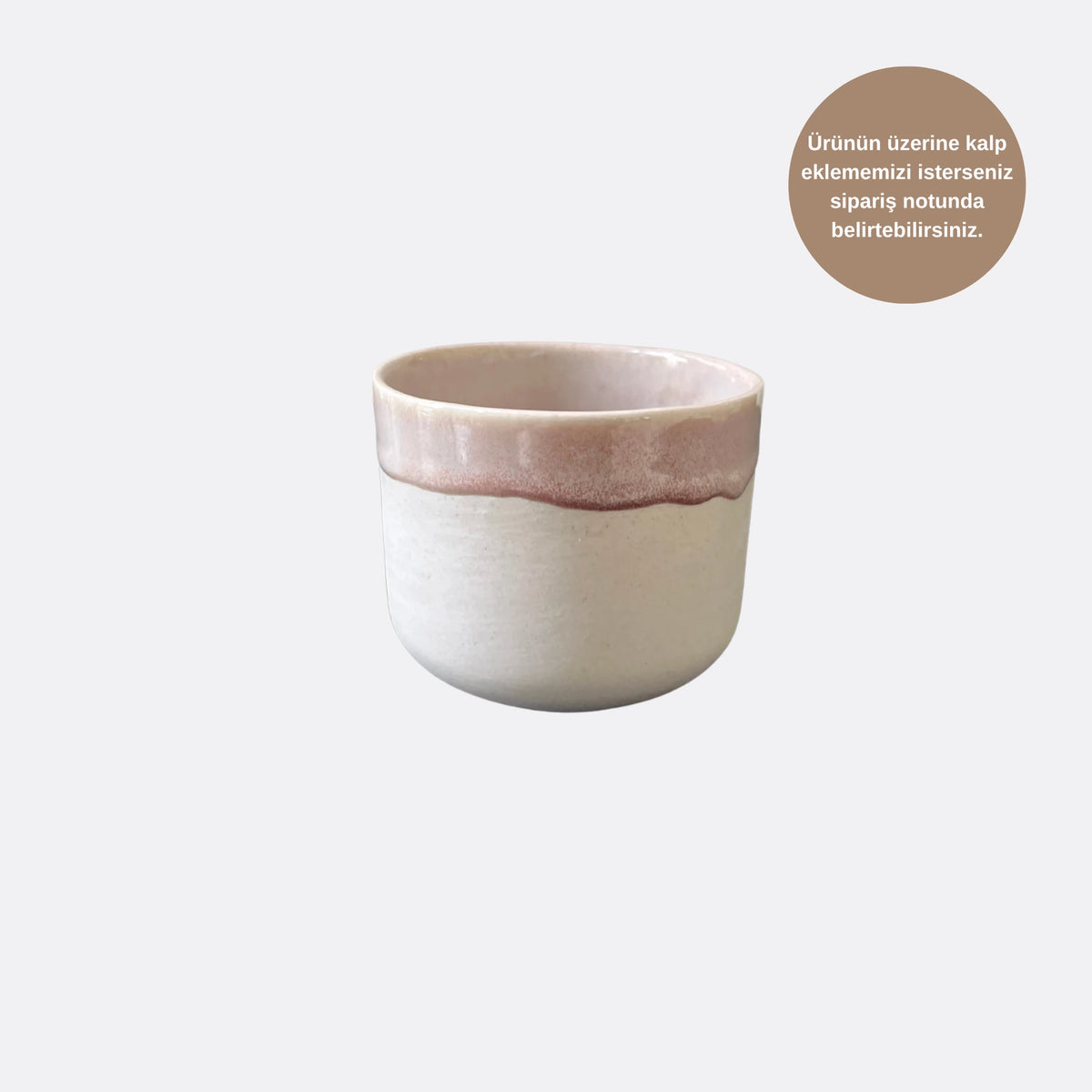 Beige Stoneware Tombul Mug