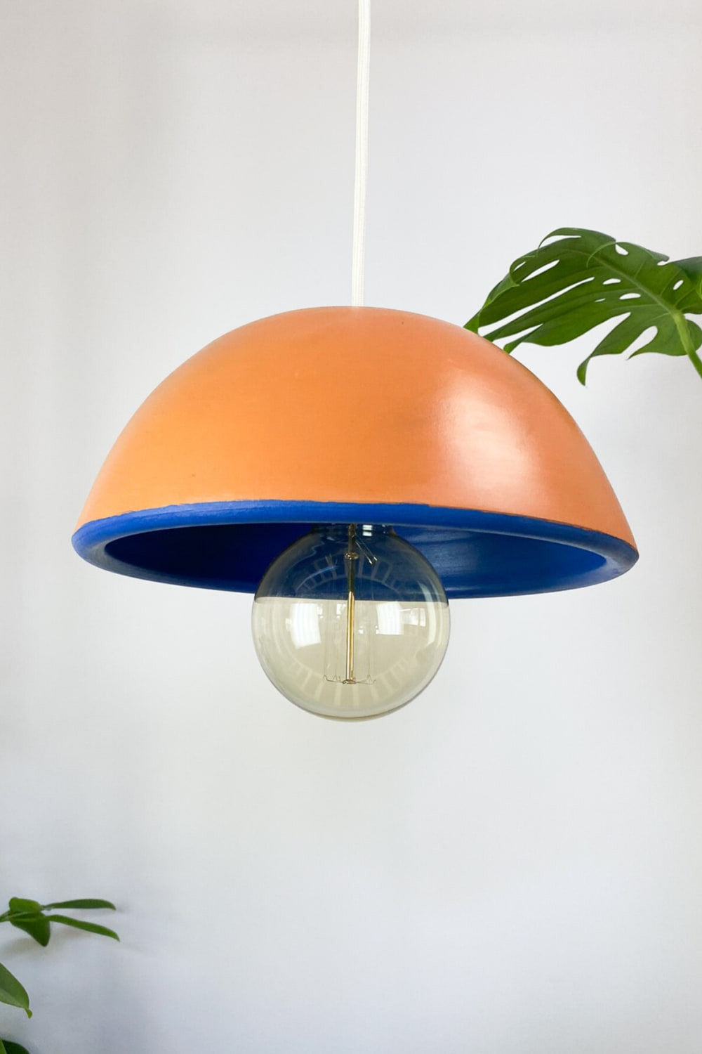 Zef Design-Temnos - Terracotta Mavi Avize , Beyaz Kablo-Avize-3-roqelvaxirum.shop