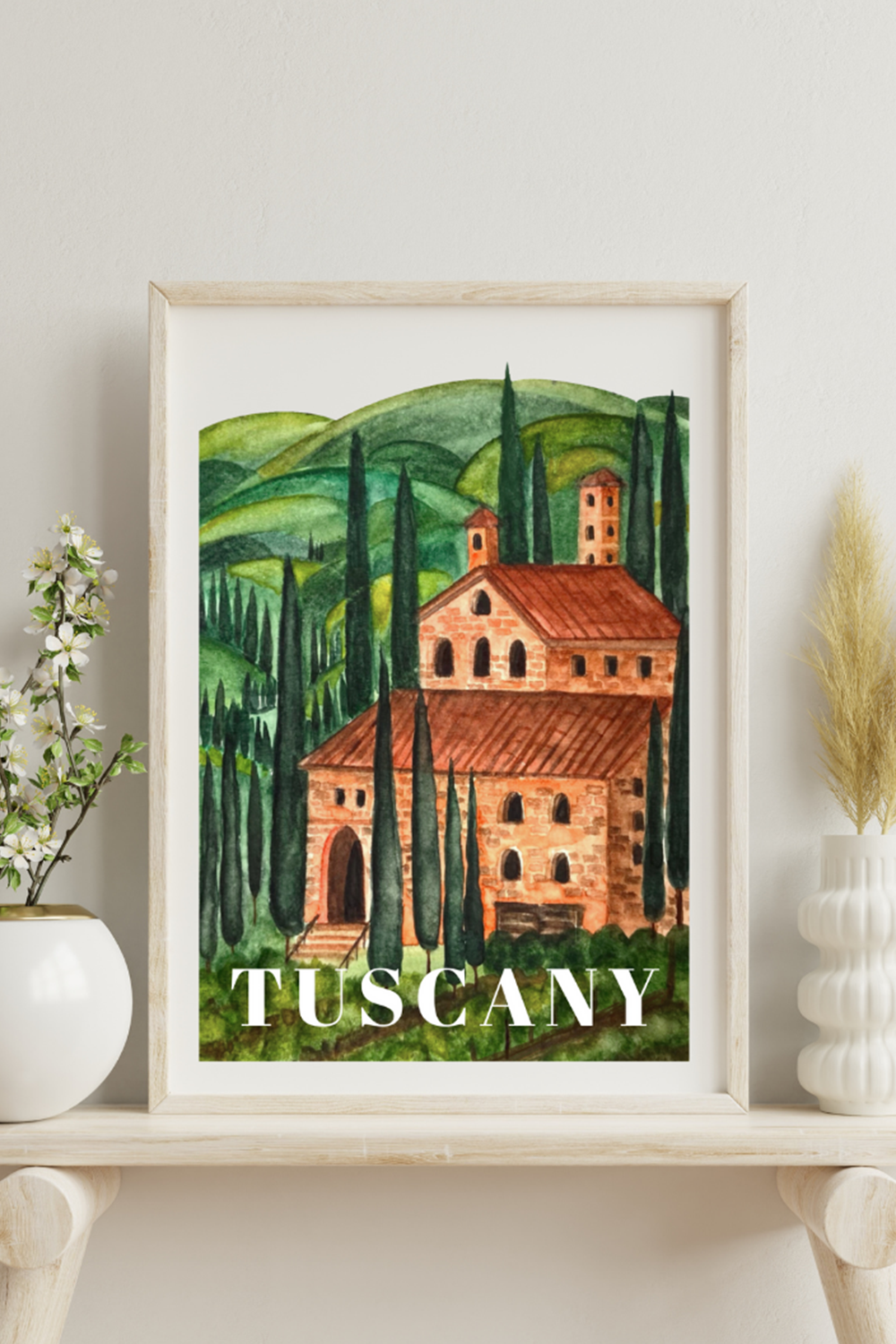 Zeynep Akdemir | Creative Studio-White Tuscany Art Print-Baskı-1-roqelvaxirum.shop