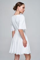 Zeynep Kaya-İnci Korsajlı Kloş Elbise-Elbise-2-roqelvaxirum.shop