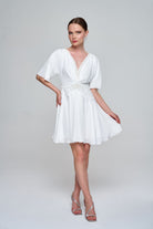 Zeynep Kaya-İnci Korsajlı Kloş Elbise-Elbise-4-roqelvaxirum.shop