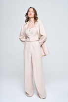 Zeynep Kaya-Kare Yaka Keten Yelek Büstiyer-Büstiyer-1-roqelvaxirum.shop