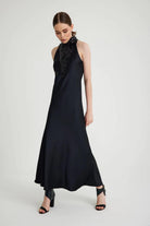 Zeynep Mayruk-Swan Dress Black-Elbise-2-roqelvaxirum.shop