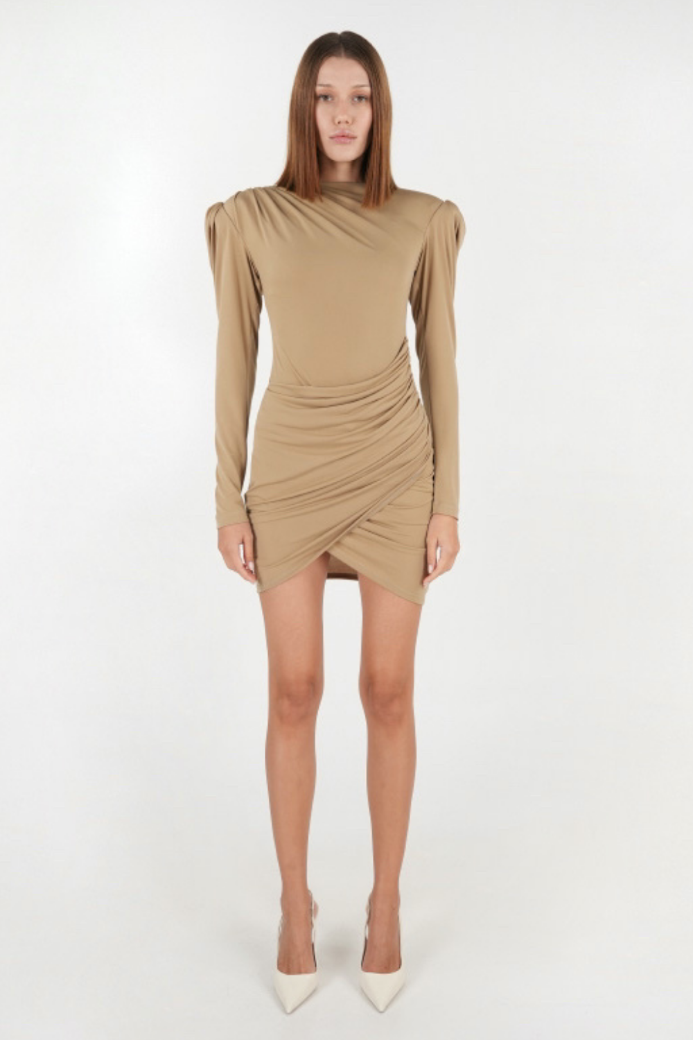 Zhiva-Alyssa Dress In Tortilla-Elbise-3-roqelvaxirum.shop