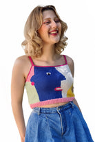 Zone Design Store-El Örgüsü Bluz | Mavili-Bluz-3-roqelvaxirum.shop