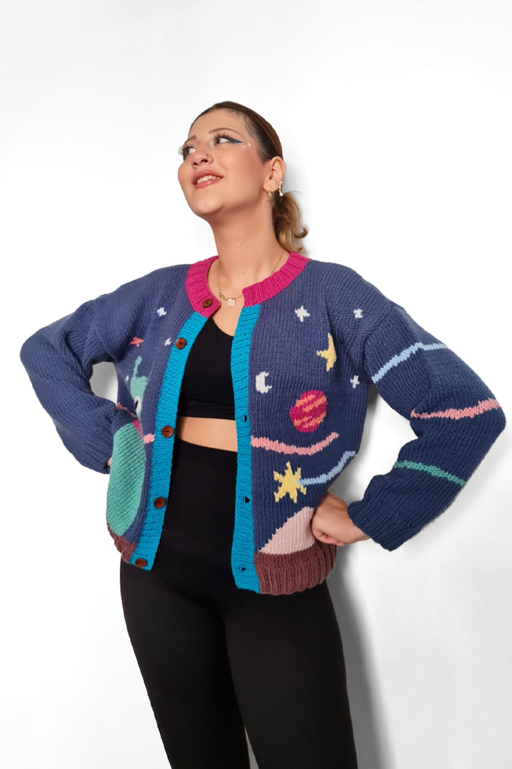 Zone Design Store-El Örgüsü Hırka - Uzay-Kazak & Triko-4-roqelvaxirum.shop