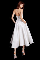 Esotte-Audrey Beyaz Midi Elbise-Elbise-3-roqelvaxirum.shop