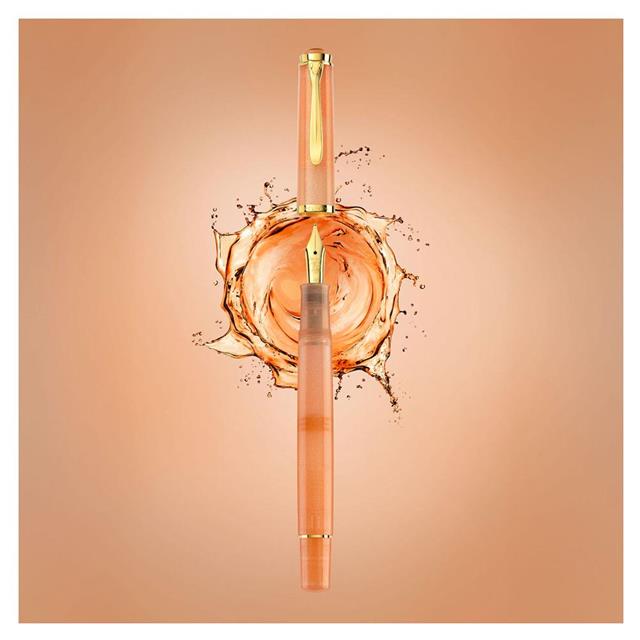 Pelikan Classic M200 Dolma Kalem Seti Apricot Achat F Uç