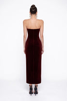 Bordo KadiFe Bodycon MiDi ElbiSe