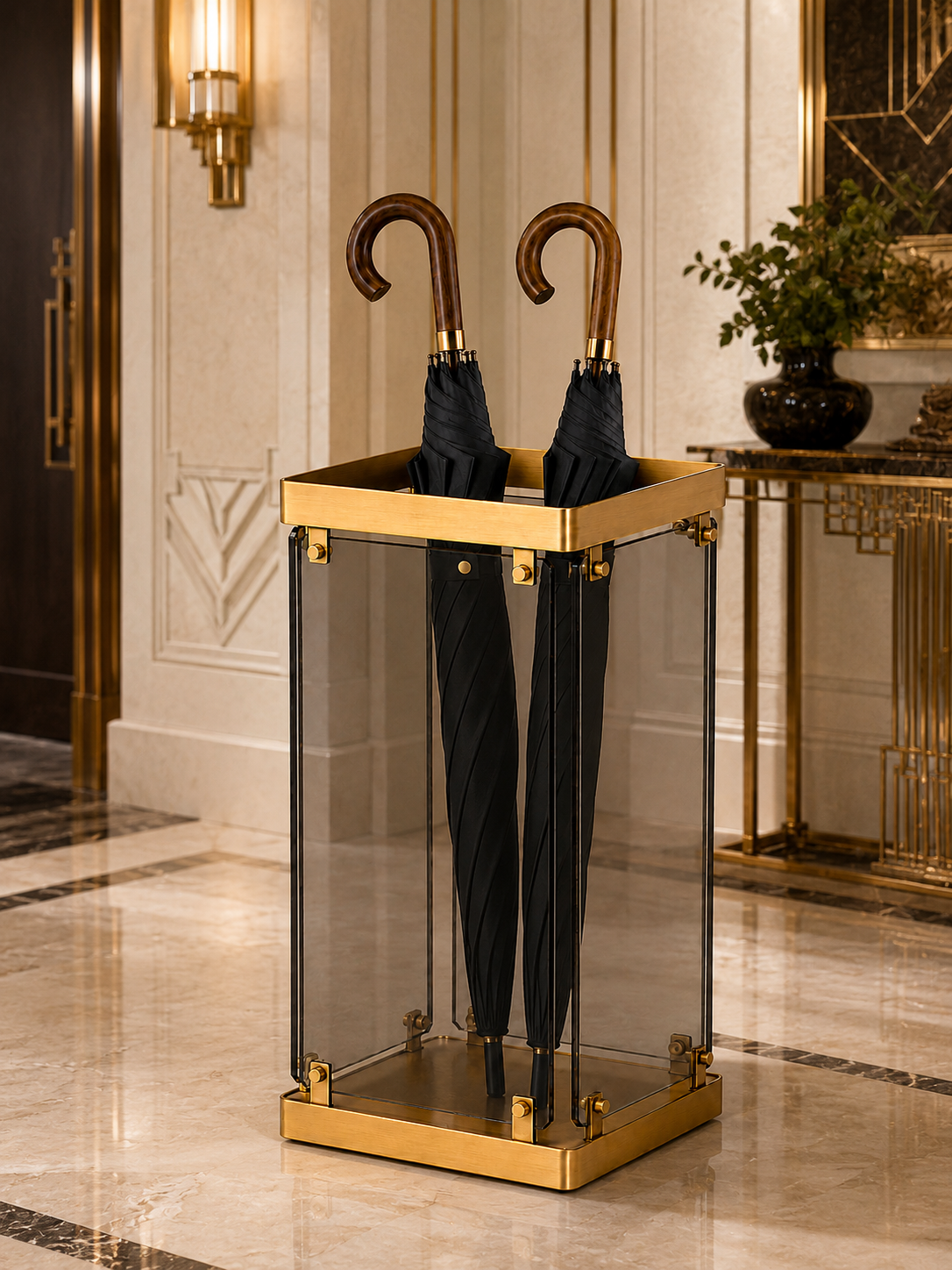 Memonza-Bravia Pirinç Şemsiye Standı-Şemsiye-4-roqelvaxirum.shop