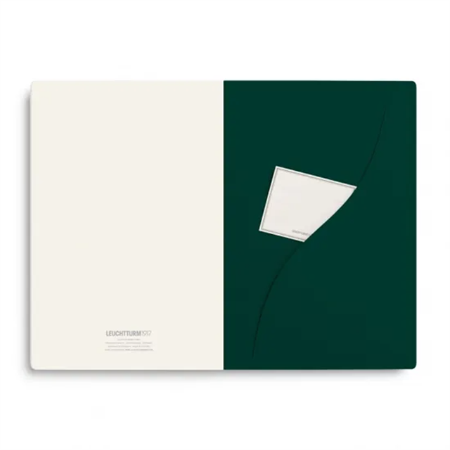 Leuchtturm1917 Jottbook Pur A5 80 Numaralandırılmış Sayfa Düz 3'Lü Paket Defter Forest Green 400691