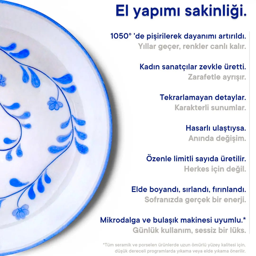 Mezelik Mavi Beyaz