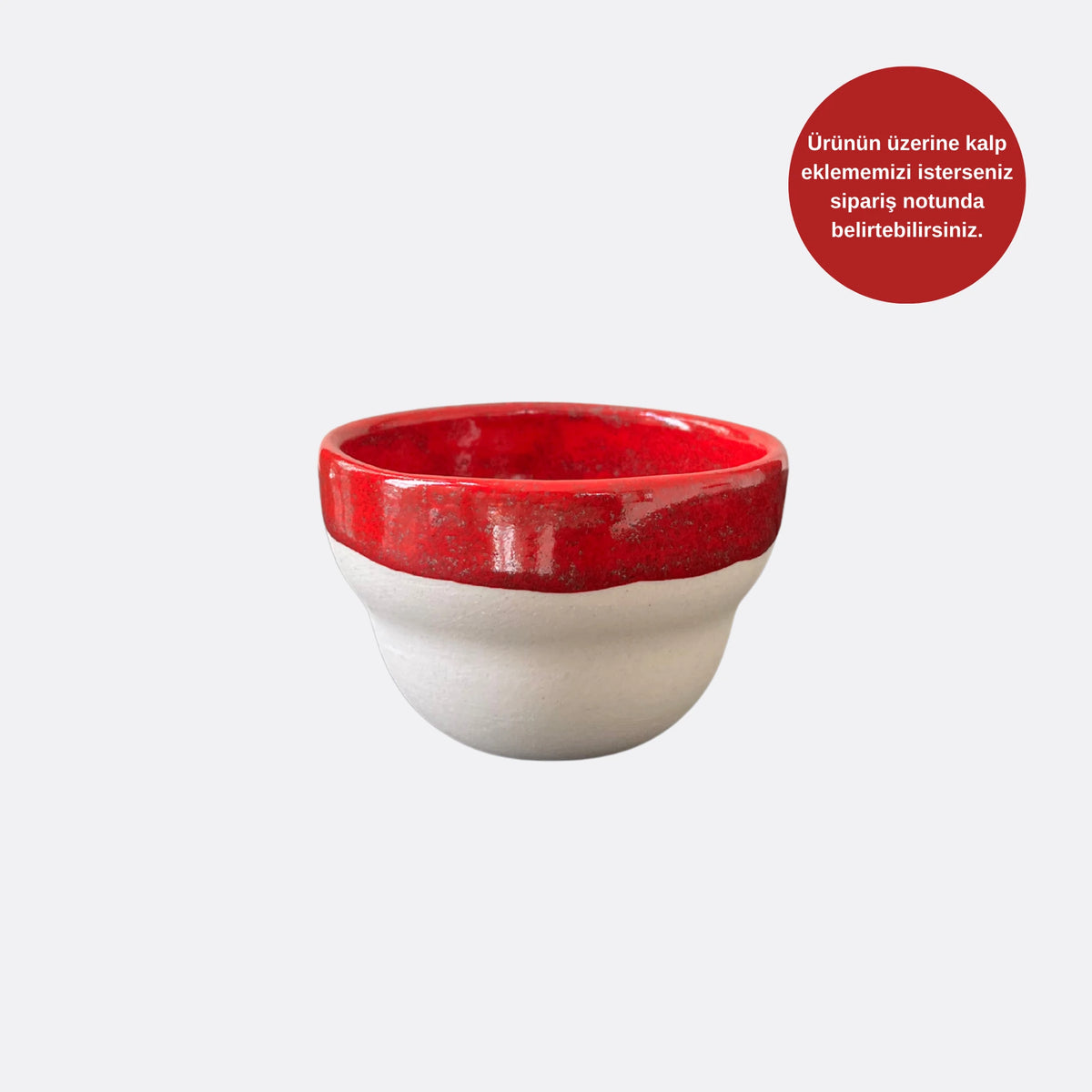 Red Stoneware Bubble Mug